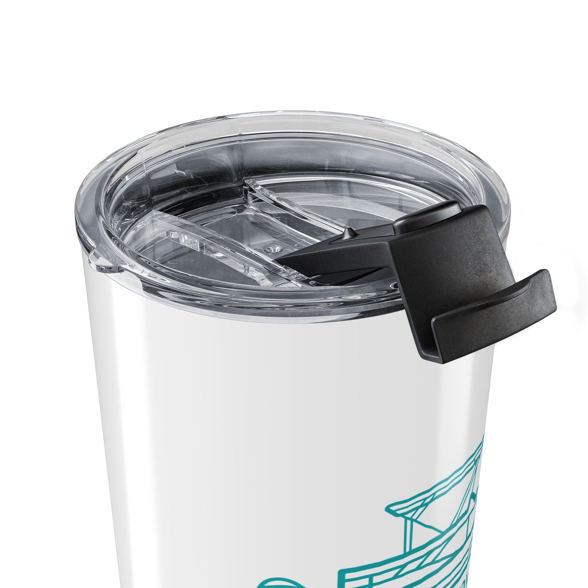 "Cruising Is My Cardio" Travel Tumbler — 20oz Stainless Steel Pontoon Boat Tumbler with Lid